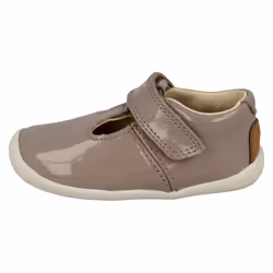 Girls Clarks T-Bar First Shoes Roamer Go - G Fit - Pink, UK 2 Infant