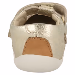 Girls Clarks T-Bar First Shoes Roamer Go - G Fit - Gold, UK 3 Infant