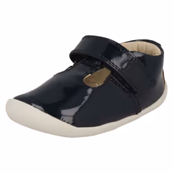 Girls Clarks T-Bar First Shoes Roamer Go - G Fit - Navy, UK 2.5 Infant