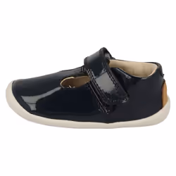 Girls Clarks T-Bar First Shoes Roamer Go - G Fit - Navy, UK 2.5 Infant