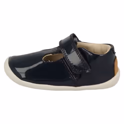 Girls Clarks T-Bar First Shoes Roamer Go - H Fit - Navy, UK 2 Infant