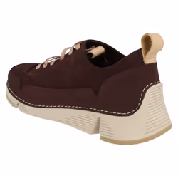) Ladies Clarks Casual Trainers Tri Spark - D Fit - UK 6.5, Aubergine (Purple