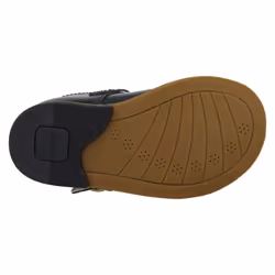 ) Infant Girls Clarks T-Bar Shoes Drew Shine - F Fit - UK 4.5 Infant, Navy (Blue