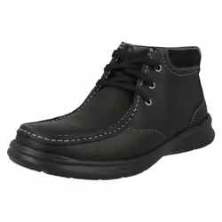 Mens Clarks Casual Lace Up Boots Cotrell Top - G Fit - UK 9, Black