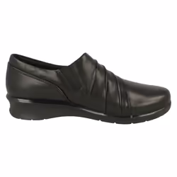 Ladies Clarks Wedge Heel Shoes Hope Roxanne - E Fit - UK 8, Black