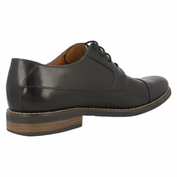 Mens Clarks Formal Lace Up Shoes Becken Cap - H Fit - UK 6, Black