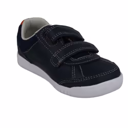 Boys Clarks Casual Shoes Emery Sky - F Fit - Navy, UK 5 Infant