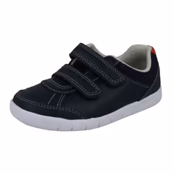 Boys Clarks Casual Shoes Emery Sky - F Fit - Navy, UK 5.5 Infant