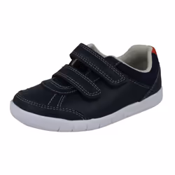 Boys Clarks Casual Shoes Emery Sky - G Fit - Navy, UK 9.5 Child