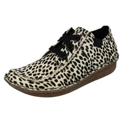 Ladies Clarks Comfortable Lace Up Shoes Funny Dream - Multi, UK 3.5