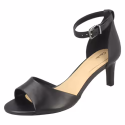 Ladies Clarks Elegant Heeled Sandals Laureti Grace - D Fit - UK 7, Black