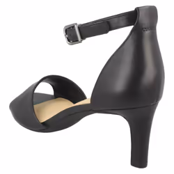 Ladies Clarks Elegant Heeled Sandals Laureti Grace - D Fit - UK 7, Black