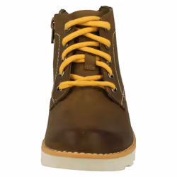 Boys Clarks Lace Up Detailed Boots Crown Hike K - G Fit - Tan, UK 13 Child