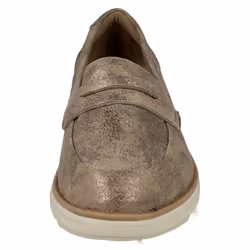 ) Ladies Clarks Casual Slip On Wedge Shoes Sharon Ranch - D Fit - UK 8, Pewter (Silver