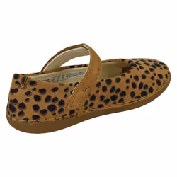 Girls Clarks Mary Jane Styled Shoes Skylark Tap - G Fit - Animal Print, UK 7 Infant