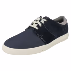 ) Mens Clarks Casual Lace Up Shoes Landry Edge - G Fit - UK 7.5, Navy (Blue