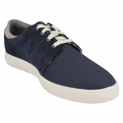 ) Mens Clarks Casual Lace Up Shoes Landry Edge - G Fit - UK 7.5, Navy (Blue