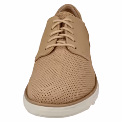 ) Ladies Clarks Casual Lace Up Trainers Sharon Crystal - D Fit - UK 8, Blush (Beige