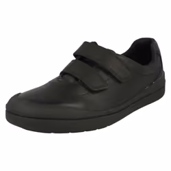 Boys Clarks Smart School Shoes Rock Play - F Fit - UK 6.5 Infant, Black