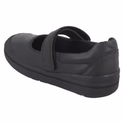 Girls Clarks School Shoes Rock Spark - G Fit - UK 7 Infant, Black