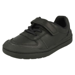Boys Clarks Formal/School Shoes Rock Verve T - E Fit - UK 7.5 Infant, Black