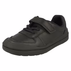 Boys Clarks Formal/School Shoes Rock Verve T - F Fit - UK 7 Infant, Black
