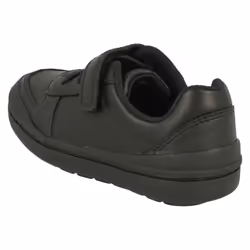 Boys Clarks Formal/School Shoes Rock Verve T - G Fit - UK 7.5 Infant, Black