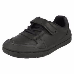 Boys Clarks Formal/School Shoes Rock Verve T - H Fit - UK 7.5 Infant, Black