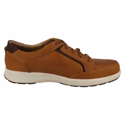 ) Mens Clarks Casual Lace Up Shoe Un Trail Form - G Fit - UK 7.5, Tan (Brown