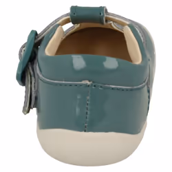 ) Girls Clarks Cut Out Detailed Pre-Walking Shoes Roamer Star - F Fit - UK 5 Infant, Teal (Green