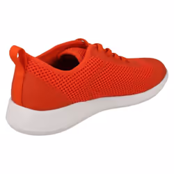 Childrens Boys Girls Clarks Lace Up Trainers Scape Soar K - G Fit - UK 10 Child, Orange