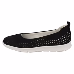 Ladies Cloud Steppers By Clarks Flat Shoes Step Allena Sea - D Fit - UK 3, Black