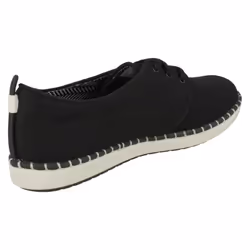 Ladies Clarks Casual Lace Up Trainers Step Glow Lace - D Fit - UK 8, Black