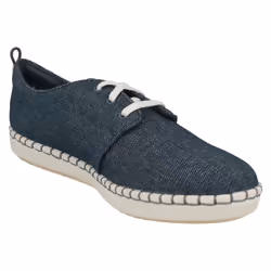 ) Ladies Clarks Casual Lace Up Trainers Step Glow Lace - D Fit - UK 6, Denim (Blue