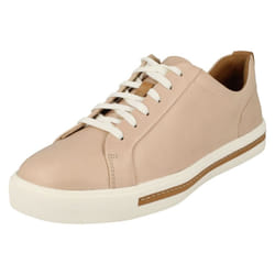 ) Ladies Clarks Stylish Lace Up Shoes Un Maui Lace - D Fit - UK 5, Blush (Pink