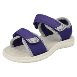 Childrens Boys Girls Clarks Light Weight Sandals Surfing Tide - G Fit - UK 4.5 Infant, Blue