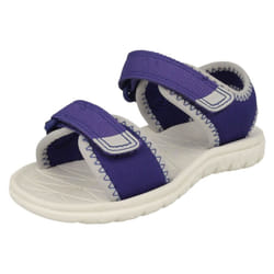 Childrens Boys Girls Clarks Light Weight Sandals Surfing Tide - G Fit - UK 5.5 Infant, Blue
