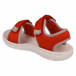 ) Childrens Boys Girls Clarks Light Weight Sandals Surfing Tide - G Fit - UK 4 Infant, Orange (Red