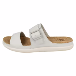 Ladies Clarks Cloudsteppers Mule Sandals Step June Tide - D Fit - UK 3, White
