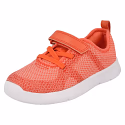 ) Childrens Boys Girls Clarks Casual Trainers Ath Flux T - G Fit - UK 4.5 Infant, Coral (Orange