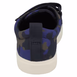 Childrens Boys Girls Clarks Hook And Loop Canvas Shoes City Flare Lo K - F Fit - Navy, UK 1.5