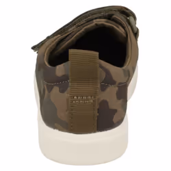 Childrens Boys Girls Clarks Hook And Loop Canvas Shoes City Flare Lo K - F Fit - Khaki, UK 11 Child