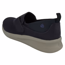 Ladies Clarks Casual Lace Up Shoes Sillian 2.0 Pace - D Fit - Navy, UK 4