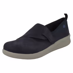 Ladies Clarks Casual Lace Up Shoes Sillian 2.0 Pace - D Fit - Navy, UK 6.5