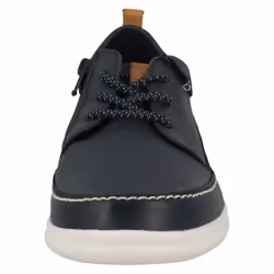 ) Boys Clarks Elasticated Lace Detailed Shoes Cloud Blaze - F Fit - UK 13.5 Child, Navy (Blue