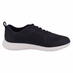 ) Childrens Boys Girls Clarks Lace Up Trainers Scape Soar K - F Fit - UK 10.5 Child, Navy (Blue