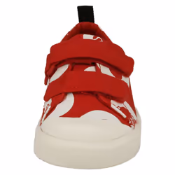 Childrens Boys Girls Clarks Disney Detailed Canvas Shoes City Polka Lo - F Fit - UK 4.5 Infant, Red