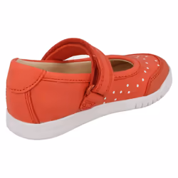 ) Girls Clarks Mary Jane Styled Shoes Emery Halo - G Fit - UK 5 Infant, Coral (Pink