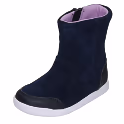 Girls Clarks Casual Boots Emery Rise - G Fit - Navy, UK 6 Infant
