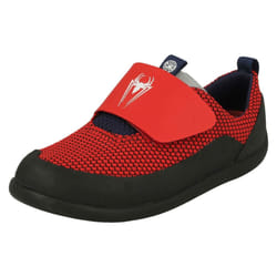 Boys Clarks Marvel Detailed Shoes Play Power - G Fit - UK 4.5 Infant, Red